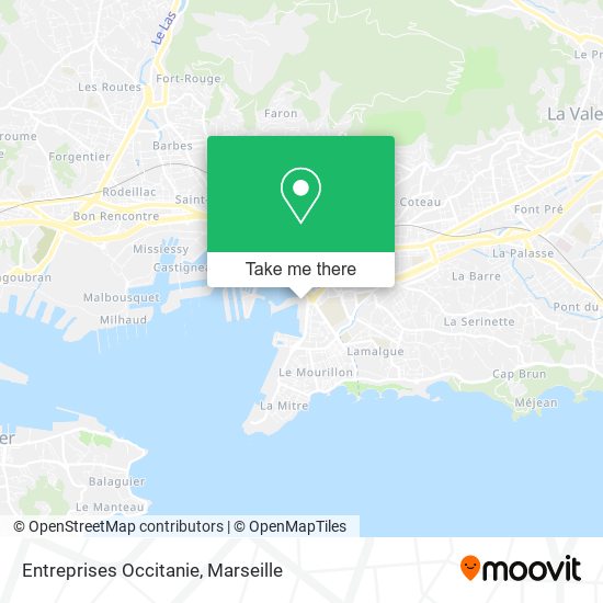 Entreprises Occitanie map