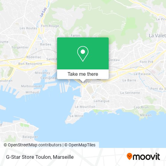 G-Star Store Toulon map