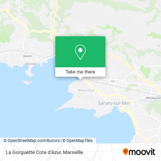 Mapa La Gorguette Cote d'Azur