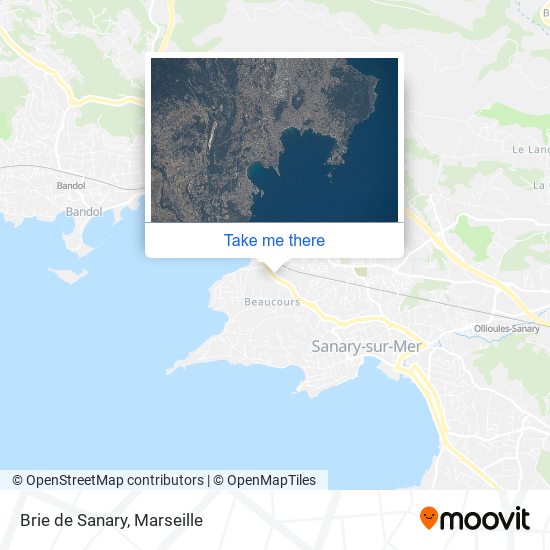 Mapa Brie de Sanary