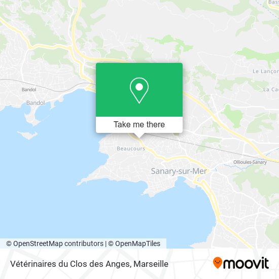 Vétérinaires du Clos des Anges map