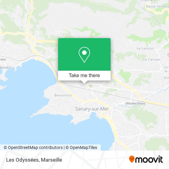 Les Odyssées map