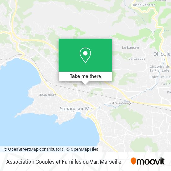 Association Couples et Familles du Var map