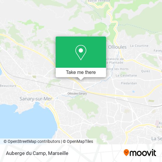 Auberge du Camp map