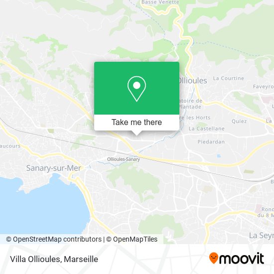 Villa Ollioules map