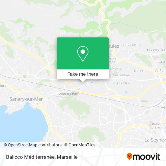 Balicco Méditerranée map
