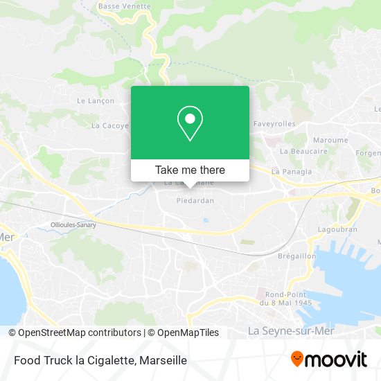 Food Truck la Cigalette map