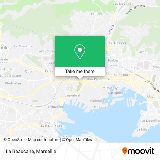 La Beaucaire map