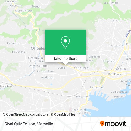 Rival Quiz Toulon map