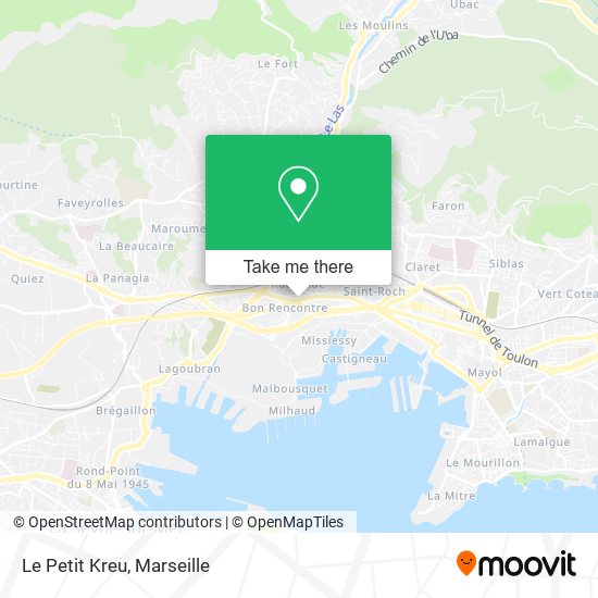 Le Petit Kreu map