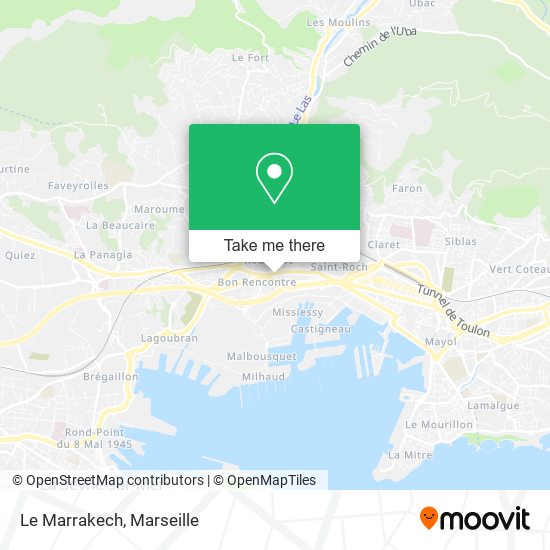Le Marrakech map