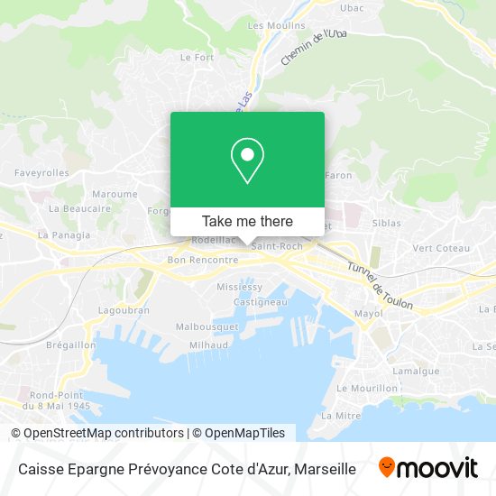 Caisse Epargne Prévoyance Cote d'Azur map