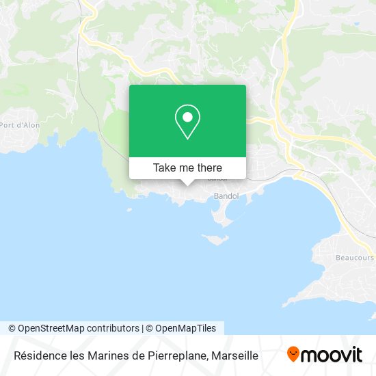 Résidence les Marines de Pierreplane map