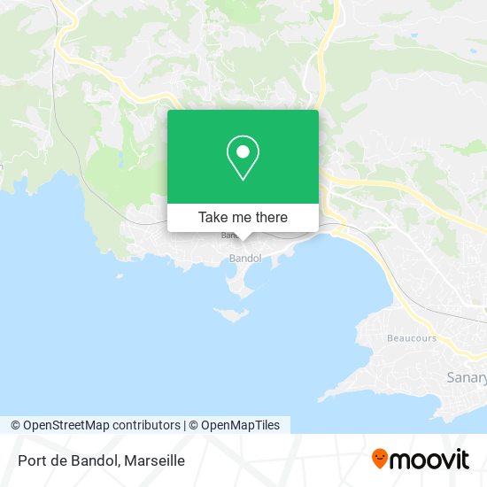 Port de Bandol map