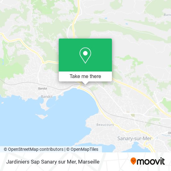 Mapa Jardiniers Sap Sanary sur Mer