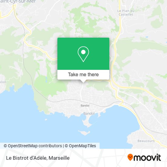 Le Bistrot d'Adèle map
