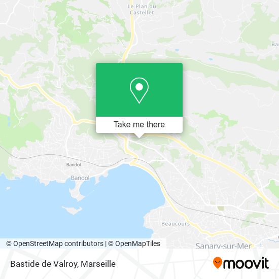 Bastide de Valroy map