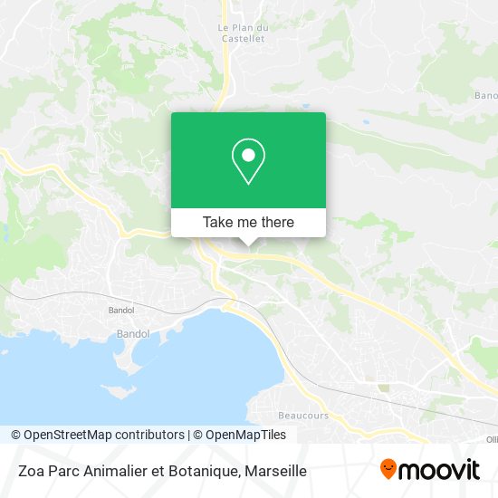 Zoa Parc Animalier et Botanique map
