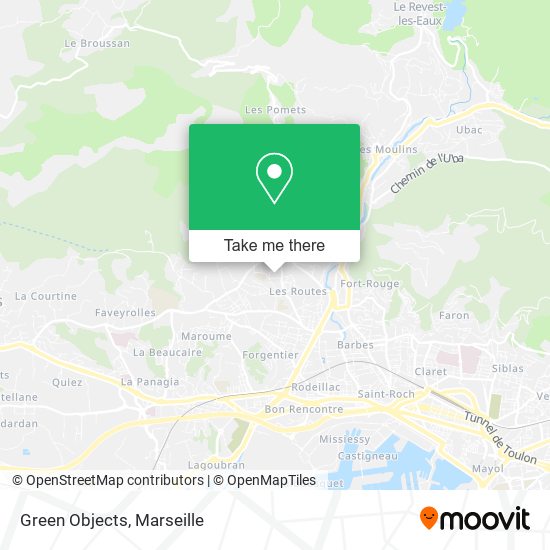 Green Objects map