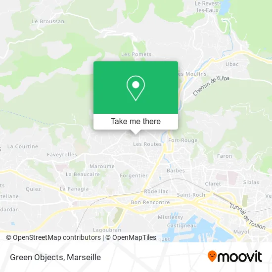 Green Objects map