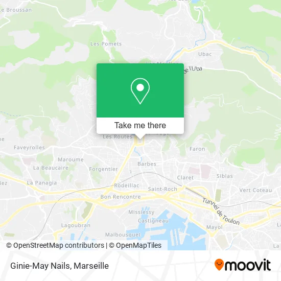 Ginie-May Nails map