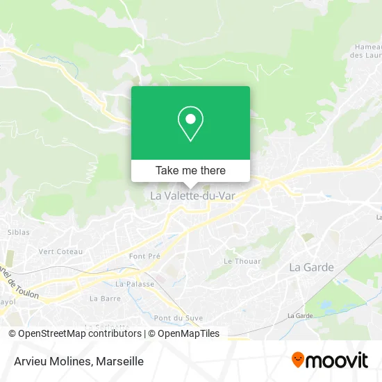 Arvieu Molines map
