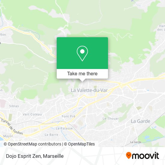 Dojo Esprit Zen map