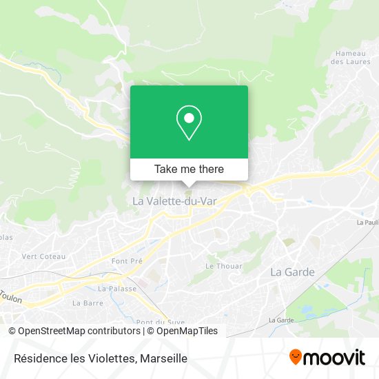 Résidence les Violettes map