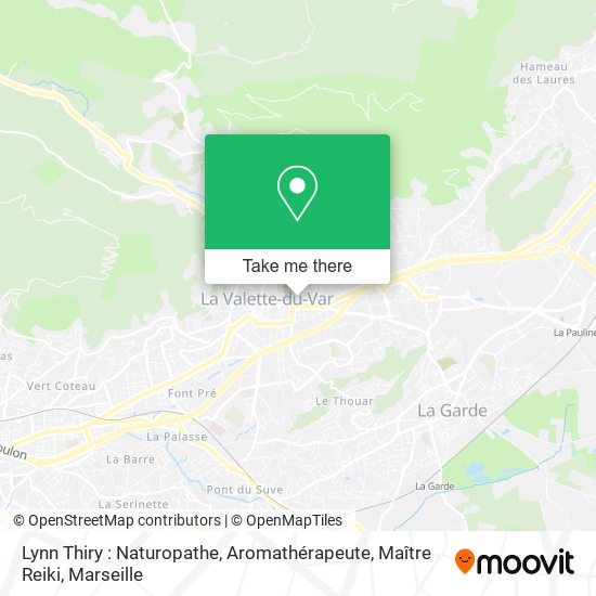 Lynn Thiry : Naturopathe, Aromathérapeute, Maître Reiki map