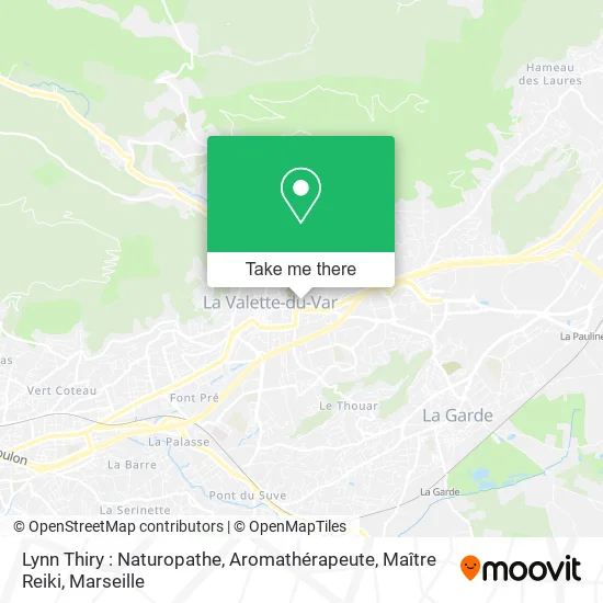 Lynn Thiry : Naturopathe, Aromathérapeute, Maître Reiki map
