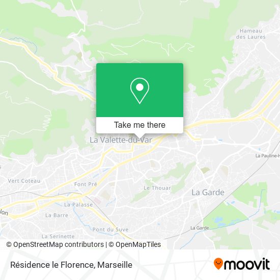 Résidence le Florence map