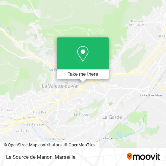 La Source de Manon map