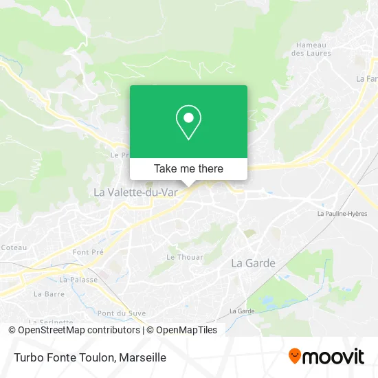 Turbo Fonte Toulon map
