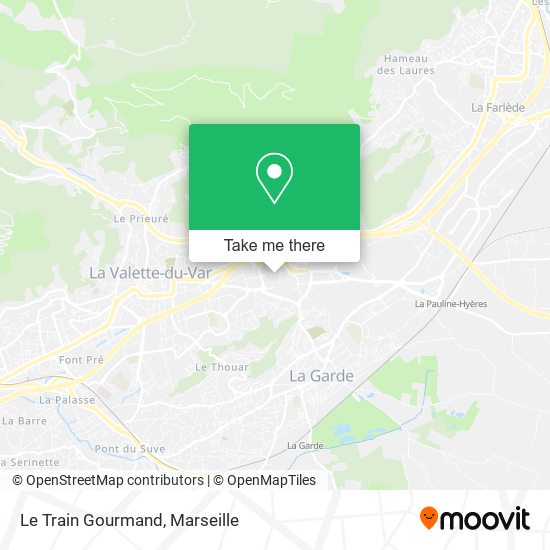Le Train Gourmand map