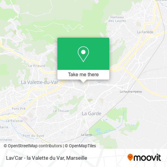 Lav'Car - la Valette du Var map