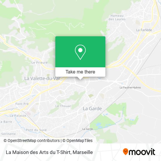 La Maison des Arts du T-Shirt map