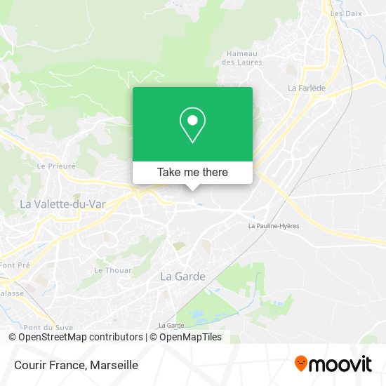 Courir France map