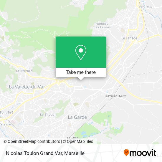 Nicolas Toulon Grand Var map