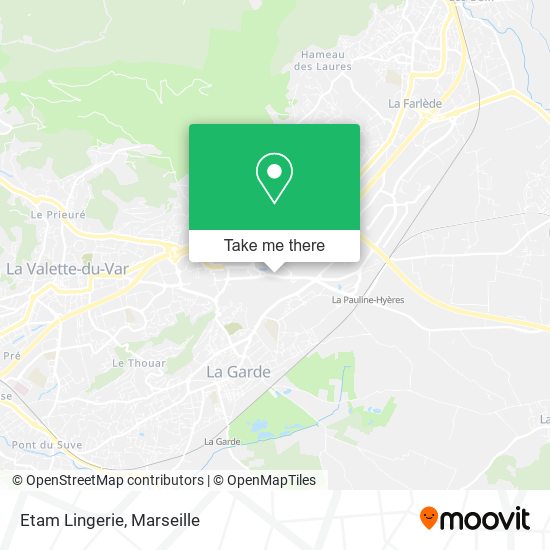 Etam Lingerie map
