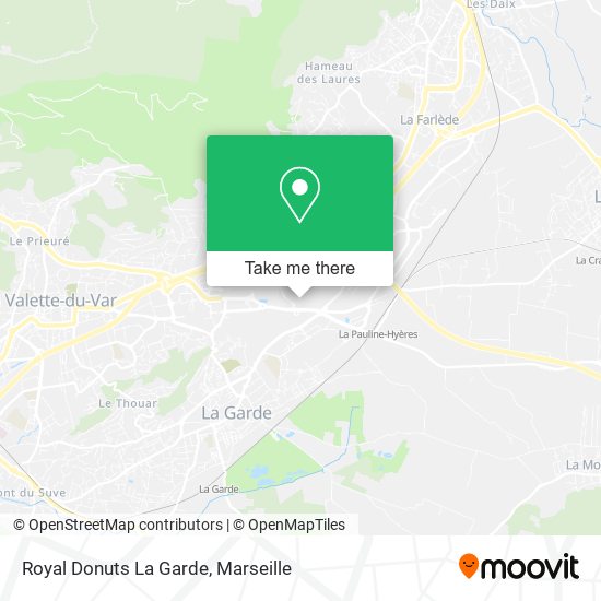 Royal Donuts La Garde map