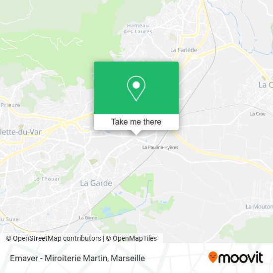 Emaver - Miroiterie Martin map