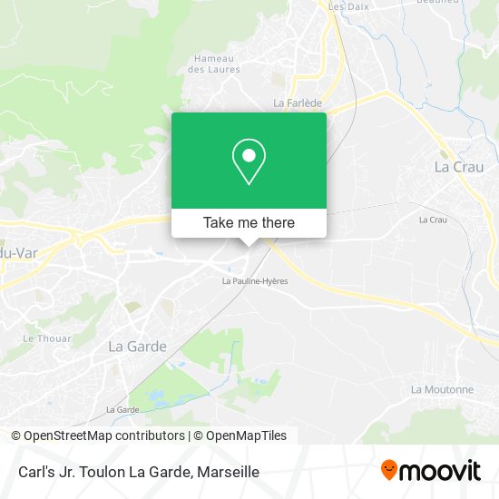 Carl's Jr. Toulon La Garde map