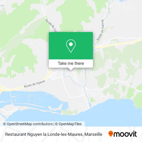 Mapa Restaurant Nguyen la Londe-les-Maures