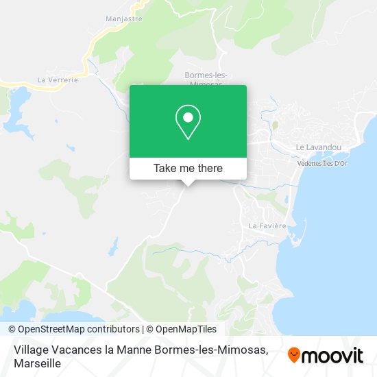 Village Vacances la Manne Bormes-les-Mimosas map