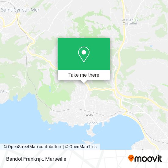 Bandol,Frankrijk map