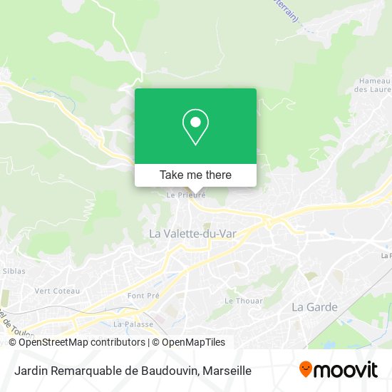 Jardin Remarquable de Baudouvin map