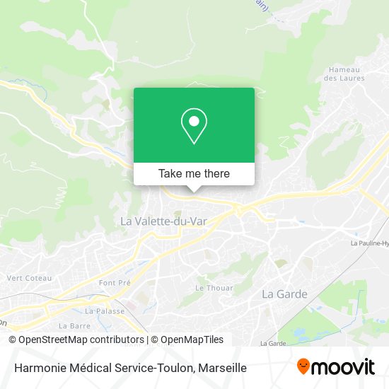 Harmonie Médical Service-Toulon map