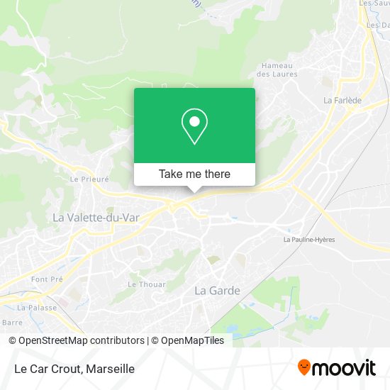 Le Car Crout map