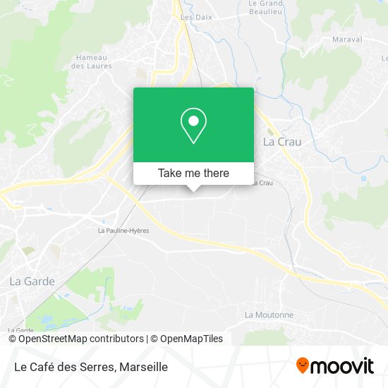 Le Café des Serres map