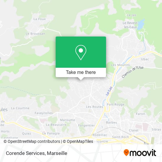 Corende Services map
